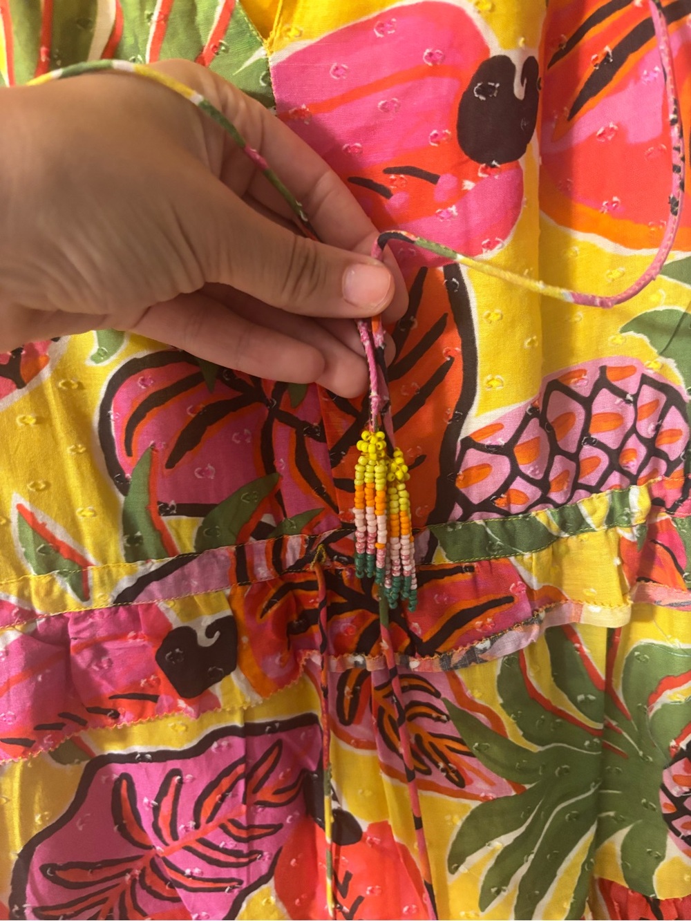 Farm Rio Fruit Dream Ruffle Mini Dress - Picture 5 of 6